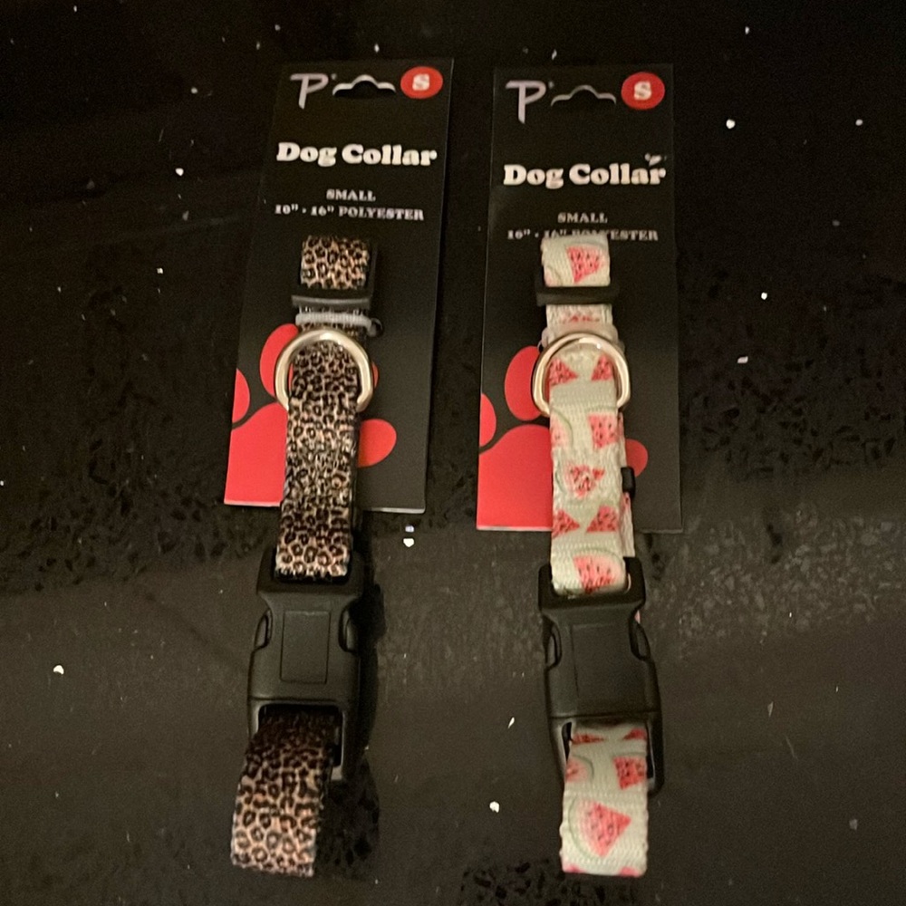 Adorable dog collars! NEW x 2!